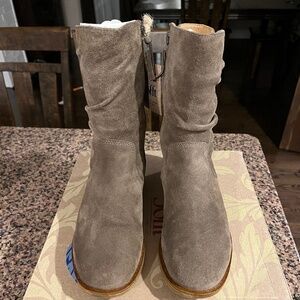 Sofft Sharnell Lace up Boot Like New 7.5 medium Taupe